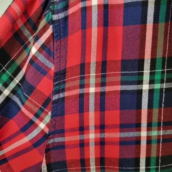 Victoria's Secret 2 Piece Pajama Set Red Plaid Button Down Lightweight Medium - Picture 5 of 10